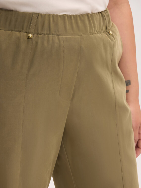 Fiorella Rubino Fiorella Rubino Spodnie materiałowe P010T005599N025 Zielony Regular Fit