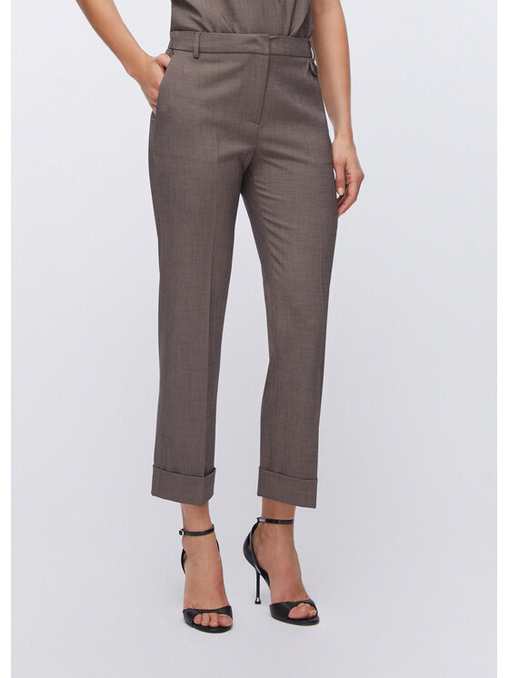 Liu Jo Liu Jo Pantaloni di tessuto CA6367T577AP9578 Marrone Regular Fit
