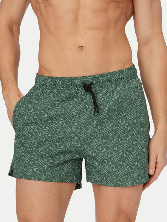EA7 Emporio Armani EA7 Emporio Armani Úszónadrág 7M001677 AF21249 M7130 Zöld Regular Fit