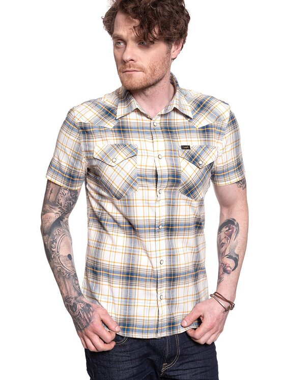 Lee Lee Camicia SS WESTERN Nero Regular Fit