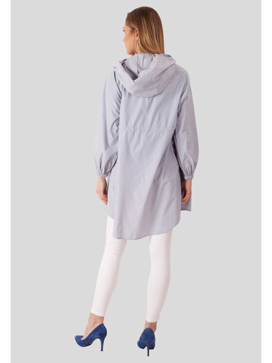 Perso Perso Płaszcz przejściowy typu parka Szary Slim Fit
