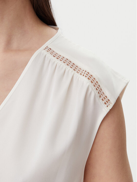 BOSS BOSS Blusa Binadi 50540616 Bianco Relaxed Fit