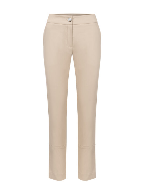 Deni Cler Milano Deni Cler Milano Spodnie materiałowe W-DC-5288-F5-H7-13-1 Beżowy Regular Fit