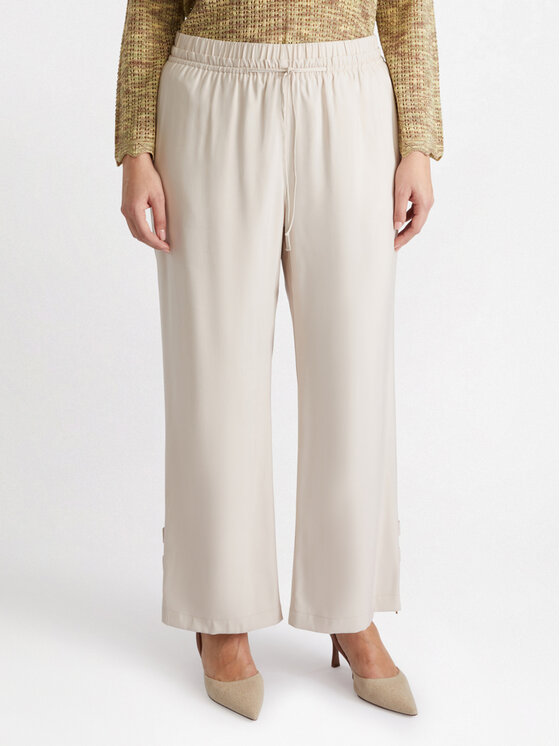 Fiorella Rubino Fiorella Rubino Pantaloni di tessuto P112T004801N002 Écru Regular Fit