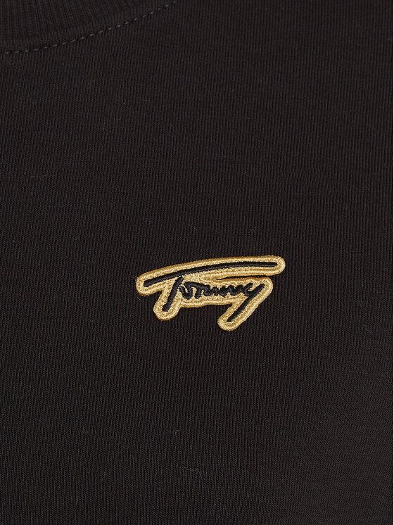 Tommy Jeans Tommy Jeans Mikina Gold Signature DW0DW16906 Čierna Regular Fit