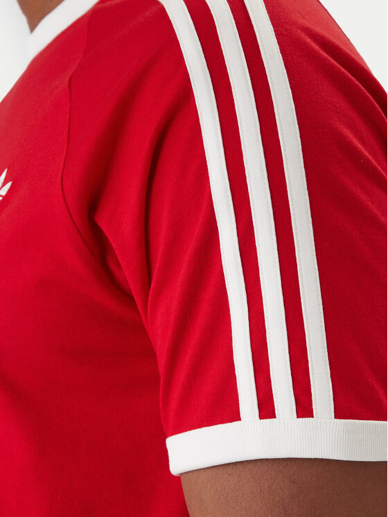 adidas adidas Tričko 3-Stripes KE3535 Červená Regular Fit