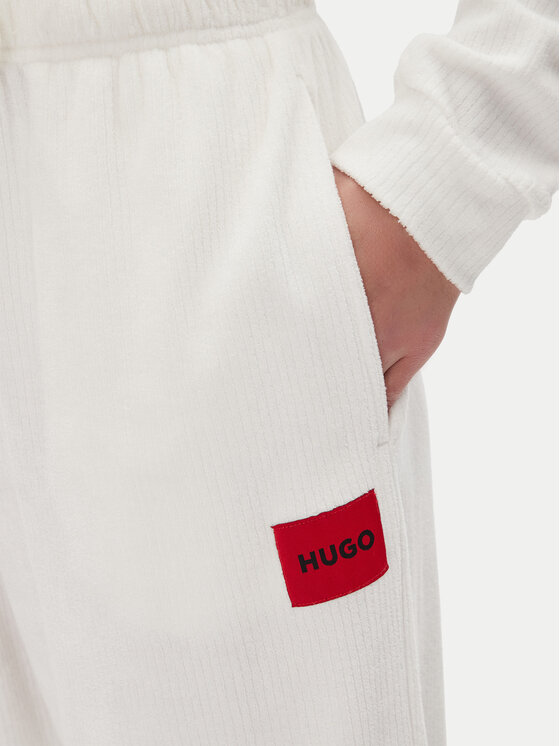 HUGO HUGO Teplákové kalhoty Neve_Pants 50531692 Écru Relaxed Fit