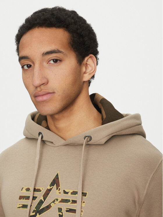 Alpha Industries Alpha Industries Majica dugih rukava Camo Tpu 146337 Bež Regular Fit