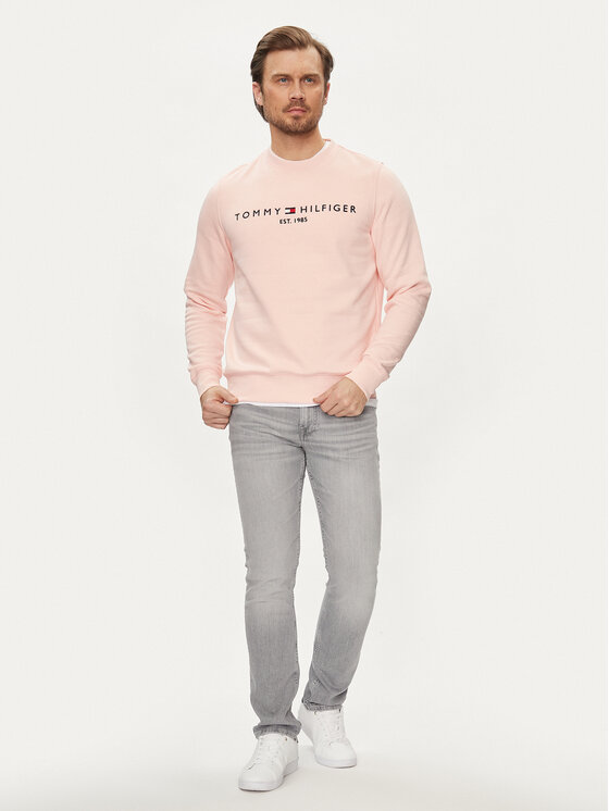 Tommy Hilfiger Tommy Hilfiger Bluza Logo MW0MW11596 Różowy Regular Fit