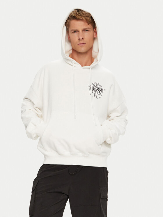 Off-White Off-White Mikina OMBB110S23FLE0030110 Bílá Regular Fit