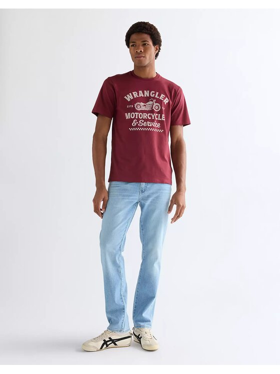 Wrangler Wrangler T-Shirt AMERICANA TEE Czerwony Regular Fit
