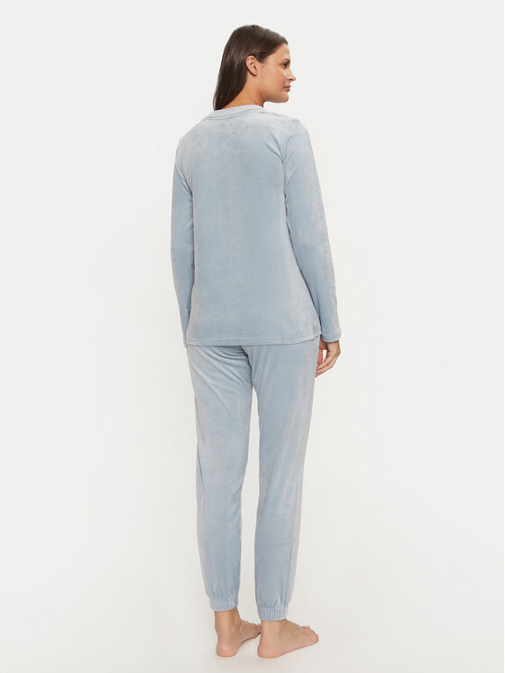 Selmark Selmark Pijama P8373 Albastru celest Regular Fit