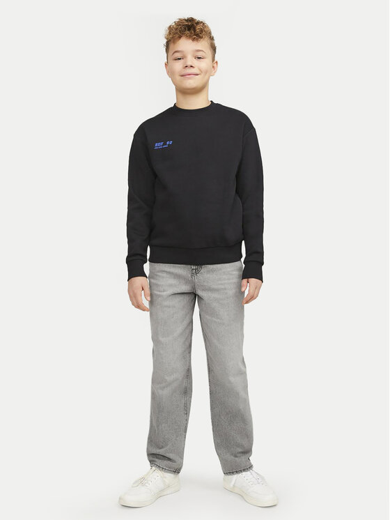 Jack & Jones Junior Jack & Jones Junior Jeansy Chris 12251577 Szary Relaxed Fit