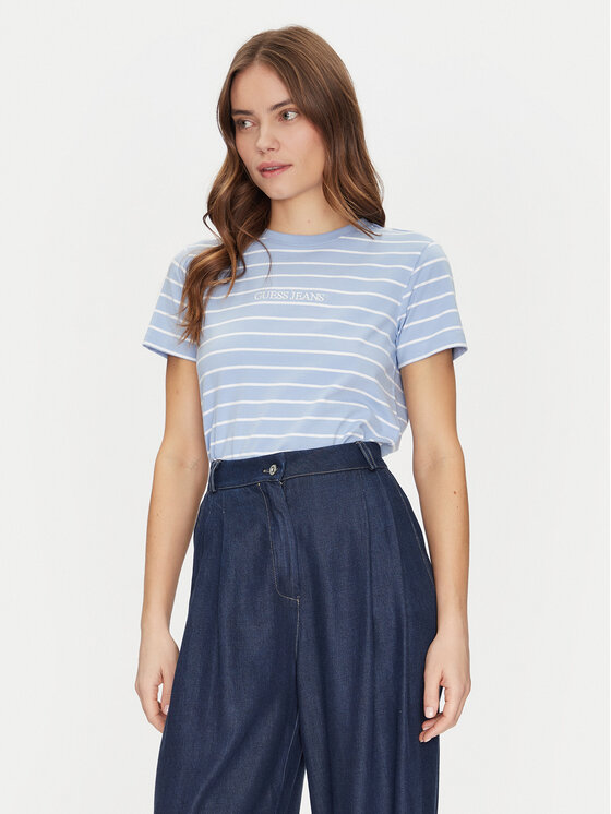 Guess Jeans Guess Jeans T-Shirt W4BI53 KCIE1 Kolorowy Regular Fit