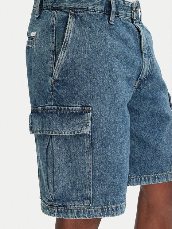 Jack&Jones Jack&Jones Pantaloni scurți de blugi Bill 12272557 Albastru Relaxed Fit