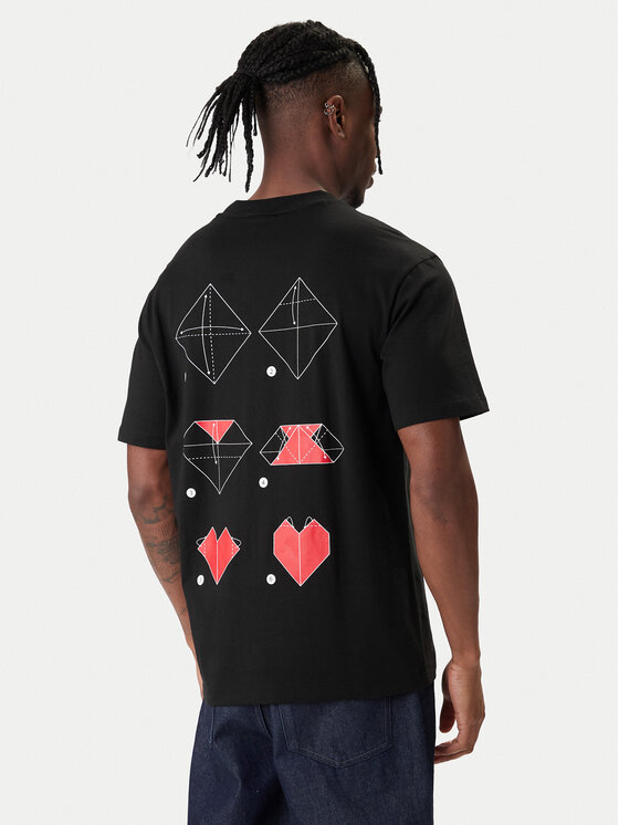 HUGO HUGO T-Shirt Dalentin 50553429 Černá Relaxed Fit