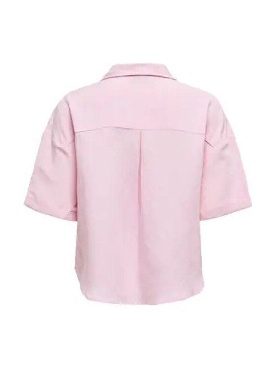 ONLY ONLY Camicia Camicia onlwindy life ss linen Rosa Regular Fit
