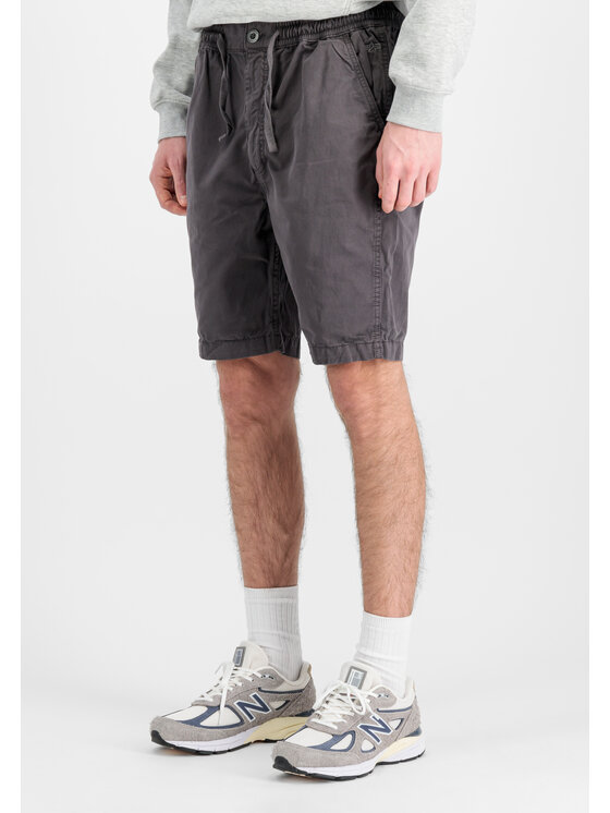 Alpha Industries Alpha Industries Szorty Basic Cotton Short Szary Regular Fit