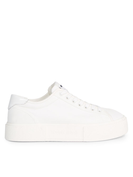 Tommy Jeans Snīkeri Tjw Foxing Flatform Sneaker EN0EN02480 Balts