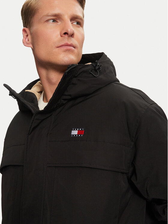 Tommy Jeans Tommy Jeans Зимно яке DM0DM20005 Черен Relaxed Fit