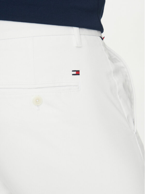 Tommy Hilfiger Tommy Hilfiger Chinosy Bleecker MW0MW26619 Biały Slim Fit
