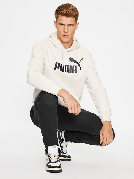 Puma Puma Bluza Ess Big Logo 586687 Biały Regular Fit