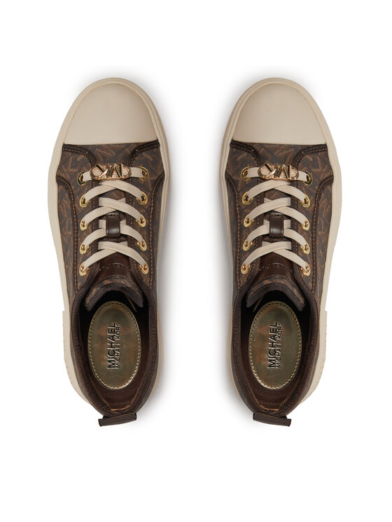 MICHAEL Michael Kors MICHAEL Michael Kors Sneakers Evy Lace Up 43H3EYFS1B Καφέ