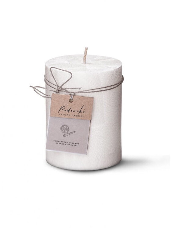 Padowski Artisan Candles Padowski Artisan Candles Świeca klasyczna pomarańcza cynamon Biały