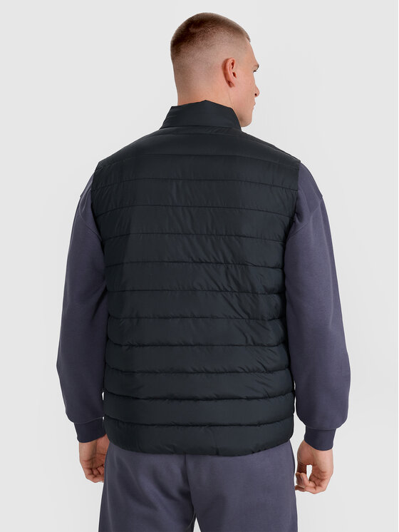 4F 4F Kamizelka MIDSHOP TEXTILE Czarny Regular Fit