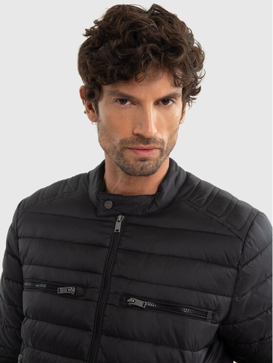 BIG STAR BIG STAR Kurtka zimowa DARRION Czarny Basic Fit