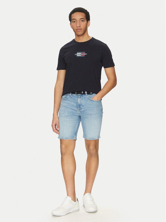 Tommy Hilfiger Tommy Hilfiger Pantaloni scurți de blugi Brooklyn MW0MW39195 Albastru Slim Fit