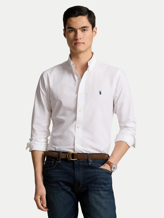 Pánská Košile Polo Ralph Lauren, Velikost:XL, Barva: Bílá, 710928255002