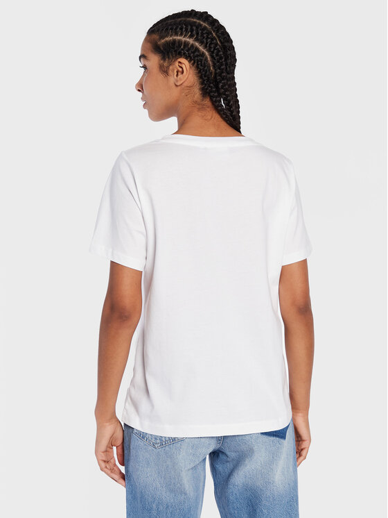 Calvin Klein Calvin Klein T-Shirt Smooth K20K205338 Biały Regular Fit