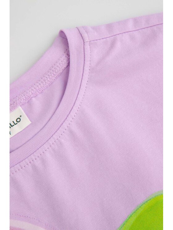 Coccodrillo Coccodrillo Tričko WC5143202IGK-016 Fialová Regular Fit