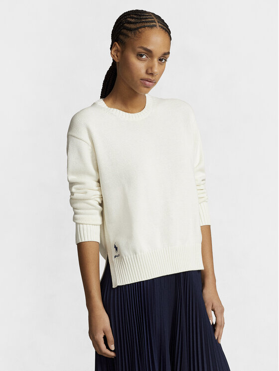 Polo Ralph Lauren Polo Ralph Lauren Pullover Cn Po 211898583003 Écru Regular Fit