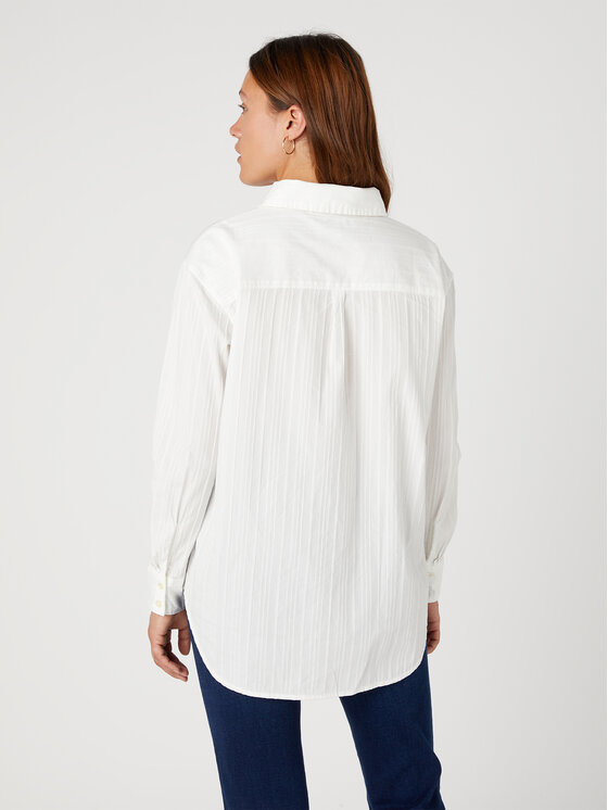 Wrangler Wrangler Koszula W5Z5LIW02 112332542 Biały Regular Fit