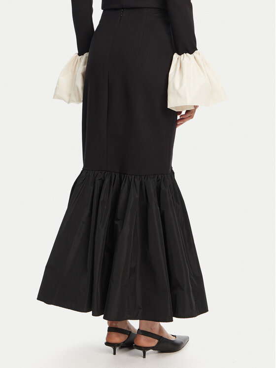 STAUD STAUD Maxi szoknya Hawthorne R25R6115PF Fekete Regular Fit
