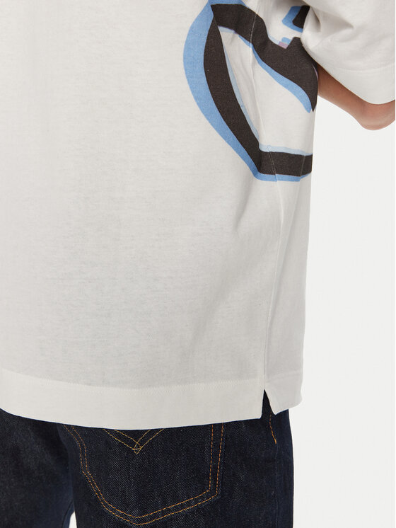 Off-White Off-White Póló OMAA119G21JER0050129 Fehér Regular Fit