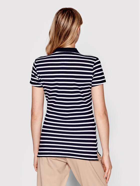 Tommy Hilfiger Tommy Hilfiger Polo WW0WW27151 Granatowy Slim Fit