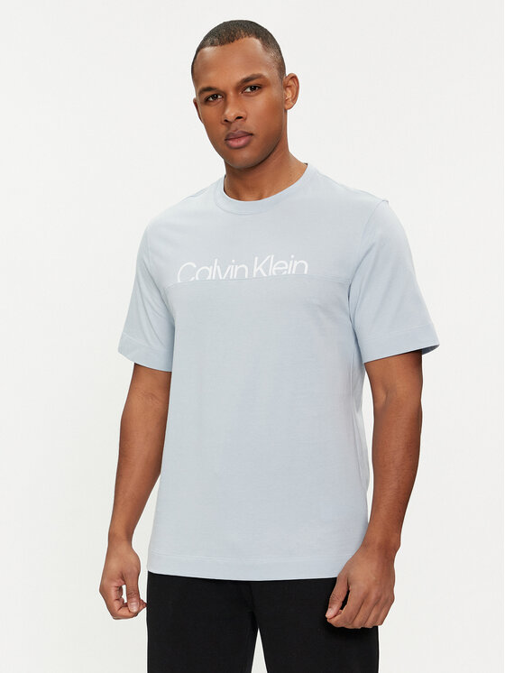 Calvin Klein Performance T-krekls 00GMS4K190 Gaiši zils Regular Fit