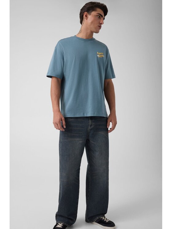 Guess Guess T-Shirt 185139 Niebieski Classic Fit