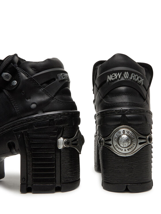 NEW ROCK NEW ROCK Čizme M-TM106-C2 Crna