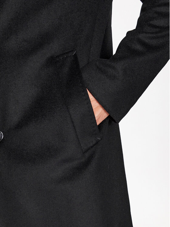 JOOP! Wollmantel 30037689 Schwarz Regular Fit | Modivo.de