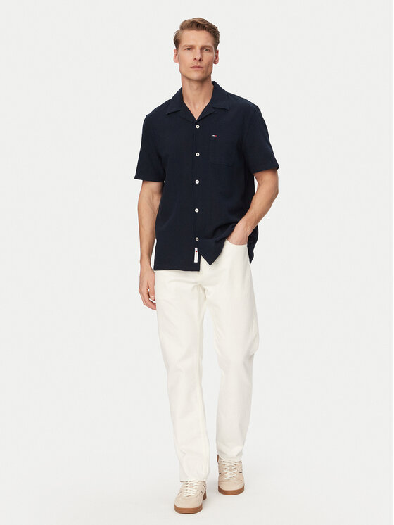 Tommy Jeans Tommy Jeans Koszula DM0DM23058 Granatowy Regular Fit
