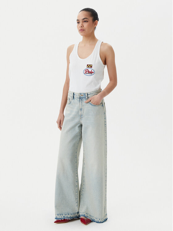 PINKO PINKO Top Noel 105269 A2ME Bílá Regular Fit