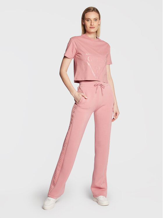 T-shirt Adele V2YI06 K8HM0 Rosa Regular Fit