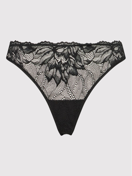 Calvin Klein Underwear Calvin Klein Underwear Стрінги 000QF6397E Чорний