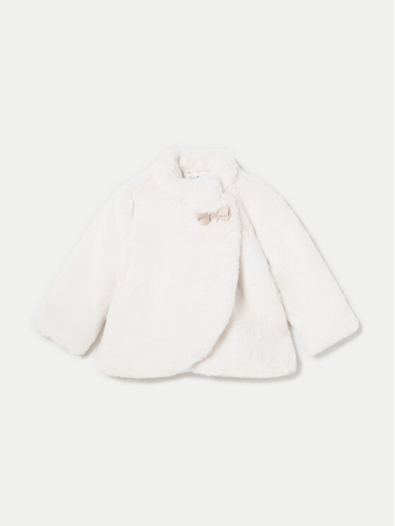 Mayoral Mayoral Pelzmantel 2477 Écru Regular Fit