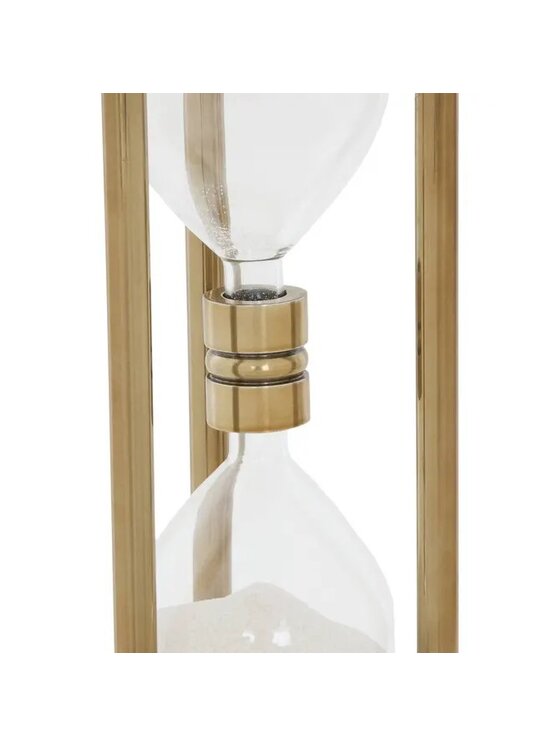MIAhome MIAhome Figurka Klepsydra metalowa Gaya 30 cm Złoty
