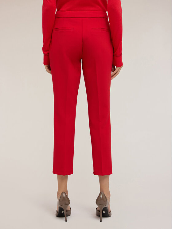 Motivi Motivi Pantaloni di tessuto P100Q004181N016 Rosso Flare Fit